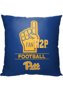 Pitt Panthers Number 1 Fan Throw Pillow - Blue