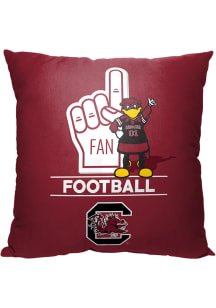 South Carolina Gamecocks Number 1 Fan Throw Pillow - Red