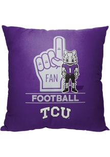 TCU Horned Frogs Number 1 Fan Throw Pillow - Purple