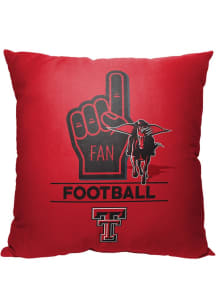 Texas Tech Red Raiders Number 1 Fan Throw Pillow - Red