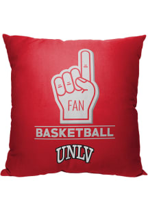 UNLV Runnin Rebels Number 1 Fan Throw Pillow - Red