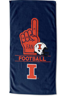 Illinois Fighting Illini Number 1 Fan Beach Towel