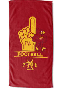 Iowa State Cyclones Number 1 Fan Beach Towel