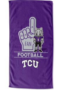 TCU Horned Frogs Number 1 Fan Beach Towel