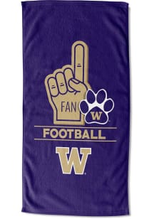 Washington Huskies Number 1 Fan Beach Towel