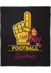 Arizona State Sun Devils Number 1 Fan Fleece Blanket - Black