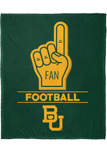 Baylor Bears Number 1 Fan Fleece Blanket - Green