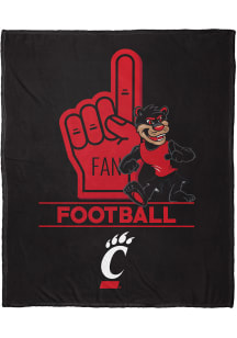 Cincinnati Bearcats Number 1 Fan Fleece Blanket - Black