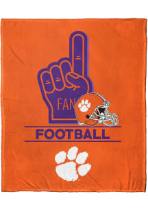 Clemson Tigers Number 1 Fan Fleece Blanket - Orange