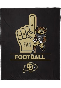 Colorado Buffaloes Number 1 Fan Fleece Blanket - Black