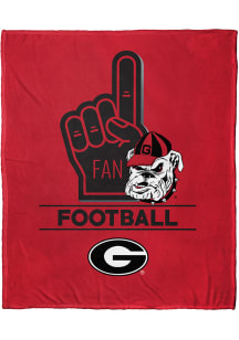 Georgia Bulldogs Number 1 Fan Fleece Blanket - Red