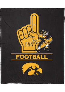 Iowa Hawkeyes Number 1 Fan Fleece Blanket - Black