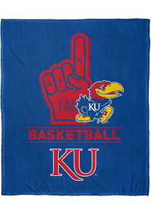 Kansas Jayhawks Number 1 Fan Fleece Blanket - Blue