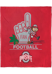 Ohio State Buckeyes Number 1 Fan Fleece Blanket - Red