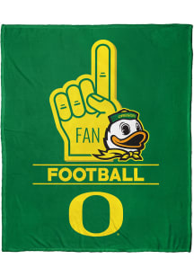Oregon Ducks Number 1 Fan Fleece Blanket - Green