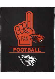 Oregon State Beavers Number 1 Fan Fleece Blanket - Black
