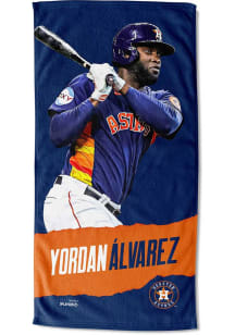 Houston Astros Yordan Alvarez Jersey Beach Towel