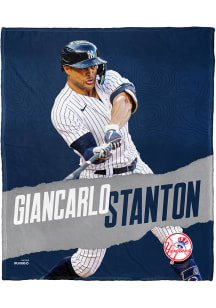 New York Yankees Giancarlo Stanton 50x60 Silk Touch Fleece Blanket - White