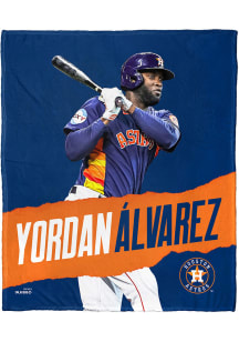 Houston Astros Yordan Alvarez 50x60 Silk Touch Fleece Blanket - Orange
