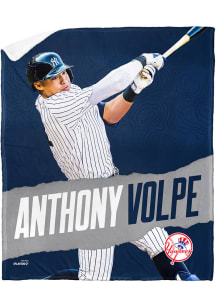 New York Yankees Anthony Volpe Jersey Silk Touch Sherpa Fleece Blanket - White