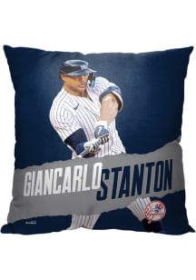 New York Yankees 18x18 Giancarlo Stanton Throw Pillow - White