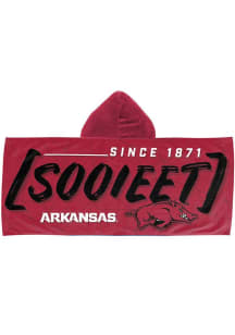 Arkansas Razorbacks Youth Hooded Beach Towel