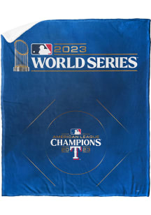 Texas Rangers 2023 World Series Champions Jersey Silk Touch Sherpa Blanket