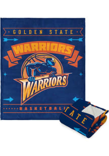 Golden State Warriors Hardwood Classics Jersey Silk Touch Sherpa Fleece Blanket - Blue