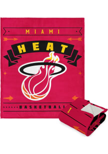Miami Heat Hardwood Classics Jersey Silk Touch Sherpa Fleece Blanket - Red