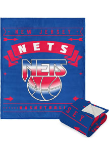 Brooklyn Nets Hardwood Classics Jersey Silk Touch Sherpa Fleece Blanket - Black
