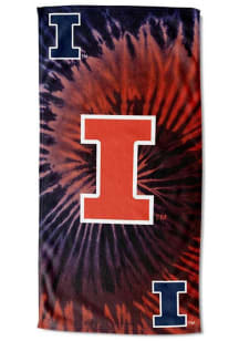 Illinois Fighting Illini 30x60 Psychedelic Beach Towel