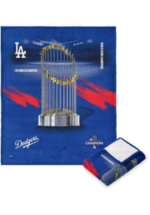Los Angeles Dodgers 2024 World Series Champions 50x60 Silk Touch Fleece Blanket - Blue