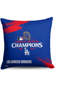 Los Angeles Dodgers 2024 World Series Champions 18x18 Throw Pillow - Blue