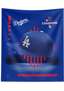 Los Angeles Dodgers 2024 World Series Champions 34x40 Printed Hanging Tapestry Blanket