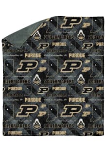 Purdue Boilermakers 60X70 Chenille W/ Shp Rev Sherpa Fleece Blanket - Gold