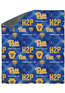 Pitt Panthers 60X70 Chenille W/ Shp Rev Sherpa Fleece Blanket - Gold
