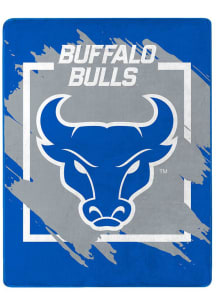 Buffalo Bulls Dimensional Micro 46x60 Raschel Throw Blanket - Blue