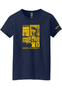 Summit Sportswear Drexel Dragons Womens Navy Blue Welcome Week 2023 Short Sleeve T-Shirt