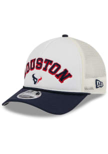 New Era Houston Texans 2T Chrome A-Frame M Crown 9FORTY Adjustable Hat - White