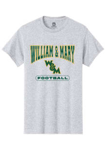 Summit Sportswear William & Mary Tribe Grey Football Short Sleeve T Shirt