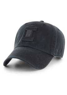 47 Illinois Fighting Illini Clean Up Adjustable Hat - Black