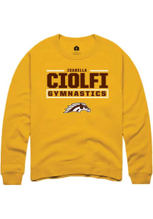 Isabella Ciolfi Western Michigan Broncos Mens Gold NIL Stacked Box Player Crew