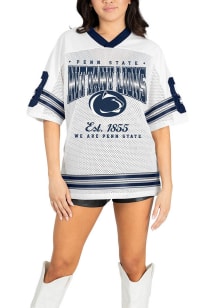 Penn State Nittany Lions Womens Gameday Couture Squad Mentality Fashion Football Jersey - White