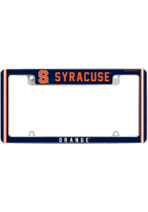 Syracuse Orange Classic All Over Chrome License Plate Frame - White
