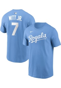 Bobby Witt Jr Kansas City Royals Light Blue Alt Short Sleeve Player T Shirt