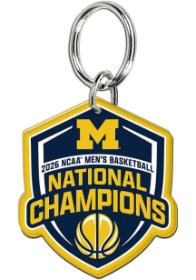 Michigan Wolverines Premium Acrylic 2026 MBB National Champion Keychain - Blue