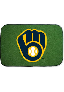 Milwaukee Brewers 4x6 Alternate MVP Authentic Sports Turf Interior Rug - Green