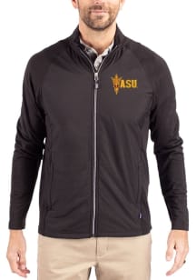 Cutter and Buck Arizona State Sun Devils Mens Black Adapt Eco Medium Weight Jacket