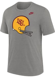 Nike Iowa State Cyclones Grey Vault Helmet Short Sleeve Fashion T Shirt
