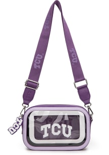 TCU Horned Frogs Logo Clear Womens Clear Tote